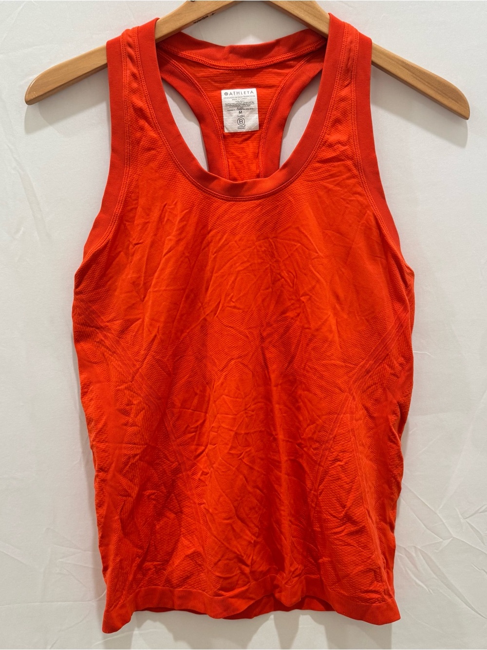Athleta Women's Orange Racerback Tank Top